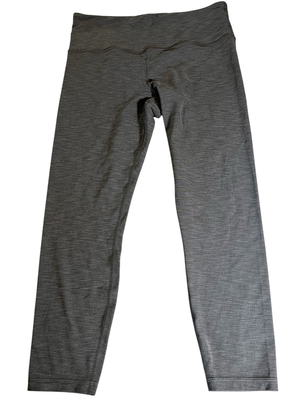 Athleta Heathered Charcoal Gray ultra high rise ELATION 7/8 legging 
Large